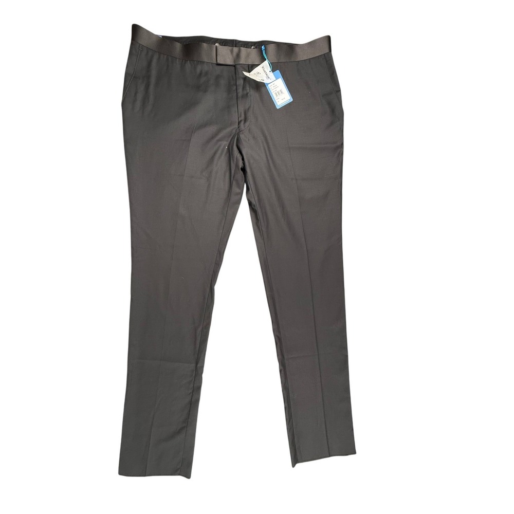 Paul Betenly Newton Black Tuxedo 42R Pants Modern Fit Vantage Wool Formal
